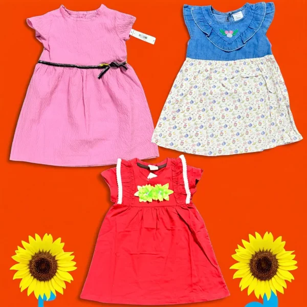 GIRLS FROCK 3-PIS SET